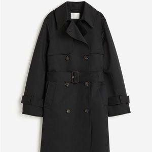 H&M Double-breasted Twill Trench Coat.